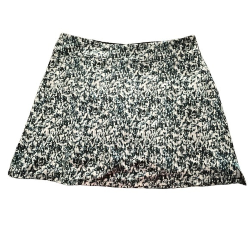 Women's Tranquility Blue White Black Skort Short Golf Tennis Size Med EUC #7565